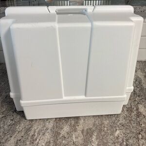 Universal Sewing Machine Hardcase, Off-White 18X12X14” Case- Fits Most Machines